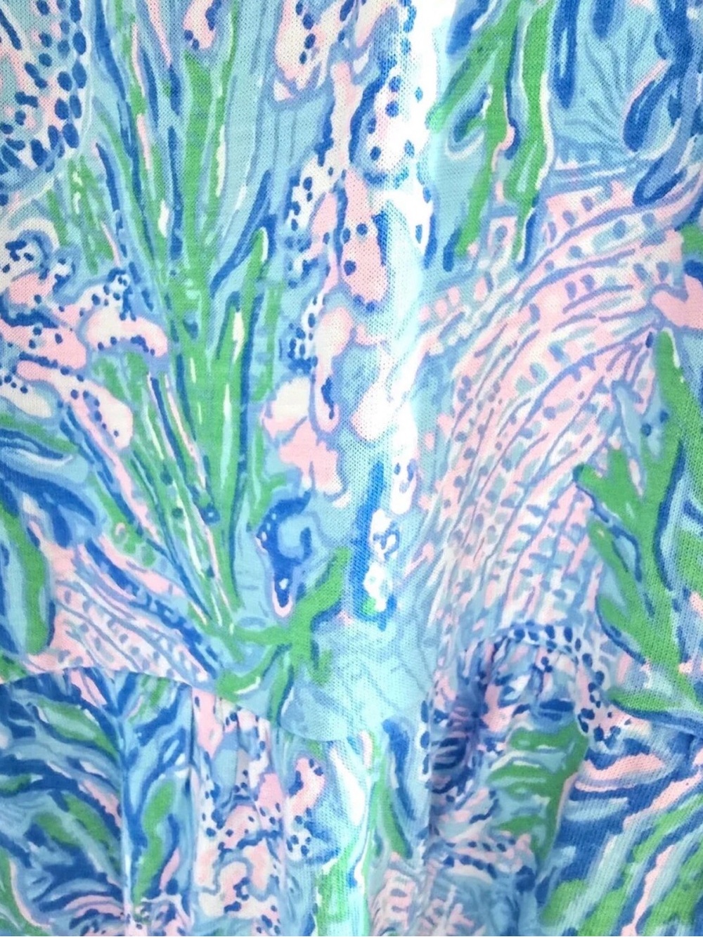 Lilly Pulitzer Maloone Maxi Teopical Tiered Coastal Las Olos xs nwt - Picture 8 of 13